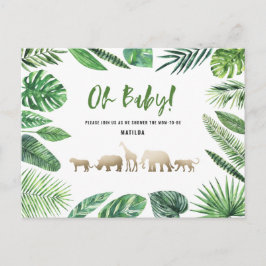 Tropisches Gold, modern farbenfroh Postkarte