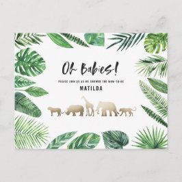 Tropisches Gold, modern farbenfroh Postkarte