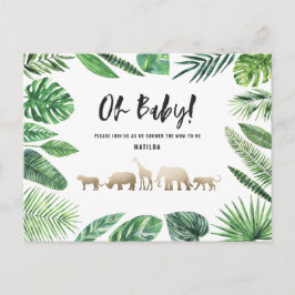 Tropisches Gold, modern farbenfroh Postkarte