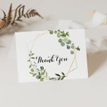 Tropisches Grün geklappte Hochzeit Danke Karte<br><div class="desc">Dieses tropische Grün gefaltet Hochzeit danke Ihnen Karte ist perfekt für eine rustikale Hochzeit. Das Design besticht durch handbemalte grüne Blätter, die einen goldenen geometrischen Rahmen schmücken. Personalisieren Sie die Innenseite der Karte mit Ihren Namen, und eine Dankeschön-Nachricht. Oder, verlass den Dankeschön-Abschnitt leer und Hand schreiben Sie eine personalisierte Notiz...</div>