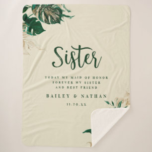 Tropisches Grün- und Goldblatt-Preisangebot Sherpadecke