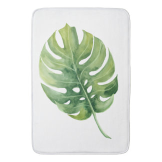 Tropisches grünes Leaf Badematte