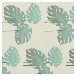 Tropisches grünes Leaf Monastera Pflanze Muster Stoff