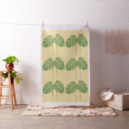 Tropisches grünes Leaf Monstera Pflanze Natural Stoff