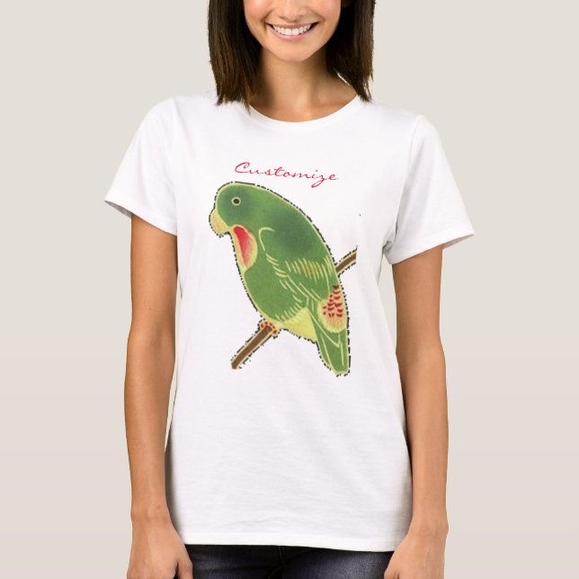 Tropisches grünes Parakeet Thunder_Cove T-Shirt (Vorderseite)