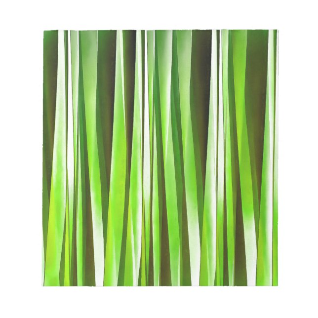 Tropisches grünes Riverweed Notizblock (Vorderseite)