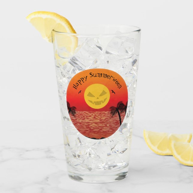 Tropisches Halloween Glas (Vorderseite Ice)