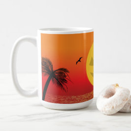 Tropisches Halloween Kaffeetasse