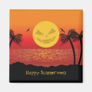 Tropisches Halloween Magnet