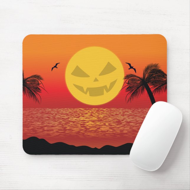 Tropisches Halloween Mousepad (Mit Mouse)