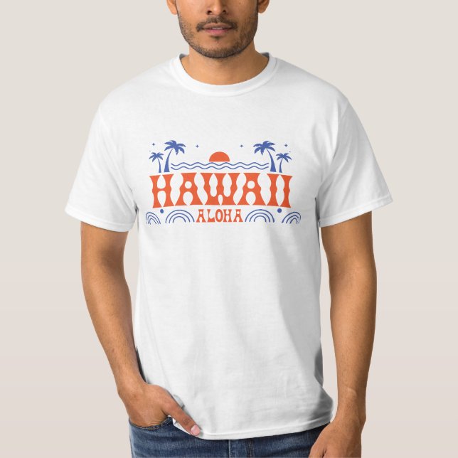 Tropisches Hawaii Aloha T-Shirt (Vorderseite)