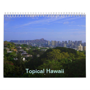 Tropisches Hawaii Kalender