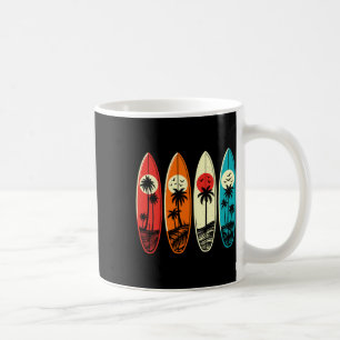 Tropisches Hawaii Palm Surfing Strand Surfbrett Re Kaffeetasse