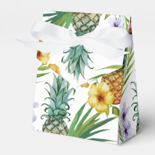 Tropisches Hawaii-Thema-Aquarell-Ananasmuster Geschenkschachtel