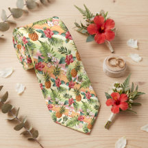 Tropisches hawaiianisches Ananas-Frucht-Blumenmust