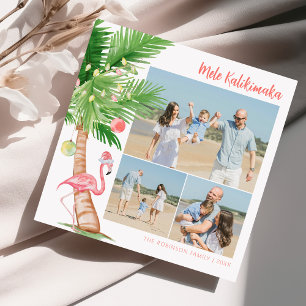 Tropisches Hawaiianisches Mele Kalikimaka Weihnach Feiertagskarte