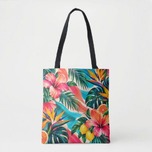 Tropisches Hibiskus-Paradies Botanische Kunst