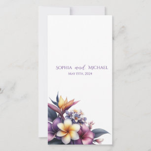 Tropisches Hochzeitsprogramm -