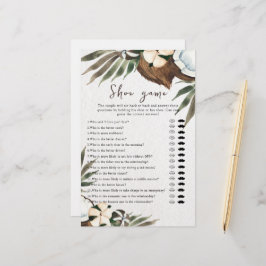 Tropisches Hochzeitsspiel oder Duschdusche