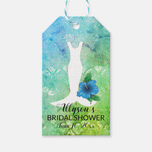 Tropisches Hochzeitstil-Brautparty Geschenkanhänger