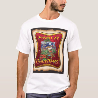 Tropisches Insel-Maui-Weihnachten weiße T T-Shirt