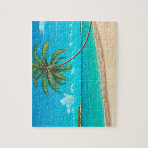 Tropisches Inselpuzzlespiel Puzzle