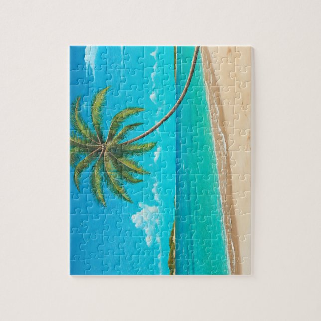 Tropisches Inselpuzzlespiel Puzzle (Vertikal)