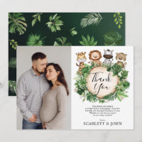 Tropisches Jungle Wild Animals Baby Dusche Foto