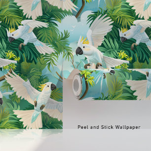 Tropisches Kakadu im Paradies Tapete
