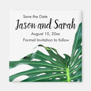 Tropisches karibisches Palmenblatt, Inseldesign Magnet