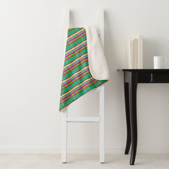 Tropisches Kariertes FAITT Sherpadecke (Beispiel)