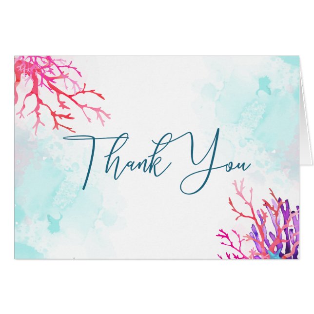 Tropisches Korallenriff Wasserfarbe (Vorderseite (Horizontal))