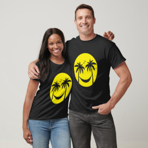"Tropisches Lächeln - Palmen und Hammock Sunset" T-Shirt