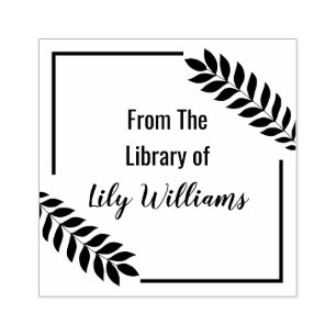 Tropisches Leaf aus der Bibliothek des Buchzeichen Gummistempel