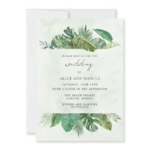 Tropisches Leaf Beach Hochzeit in Urlaubsort