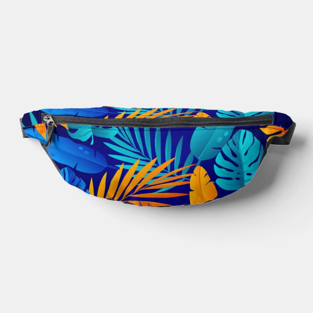 Tropisches Leaf-Muster Fanny Pack Bauchtasche (Ablage )