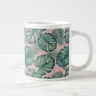 Tropisches Leaf-Muster Jumbo-Tasse