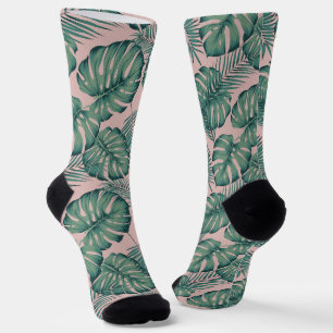 Tropisches Leaf-Muster Socken