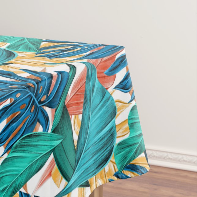 Tropisches Leaf Paradise Design für stilvolle Tischdecke (Beispiel)