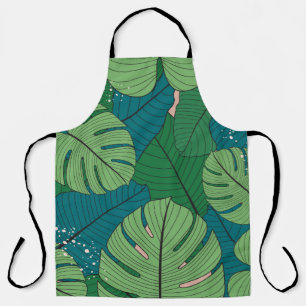 Tropisches Leaf-Tapestes: Vintage Verdure Schürze
