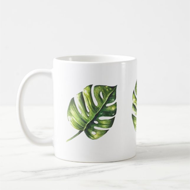 Tropisches Leaf Tasse - Naturlich Inspiriert Elega (Links)