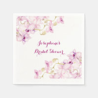 Tropisches Lila Orchid-Brautparty