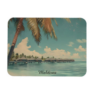 Tropisches Malediven-Paradies – Luxuriöse Insel Fl Magnet