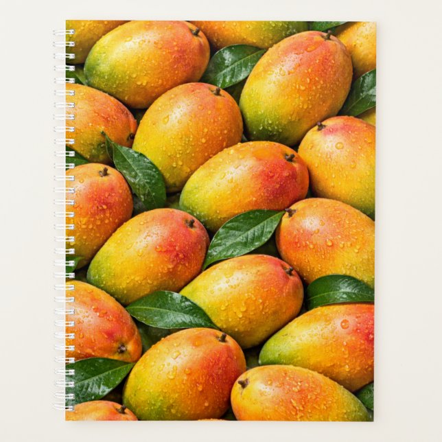 Tropisches Mango-Frucht-Design-Planer Planer (Vorderseite)
