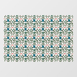 Tropisches Meeresschildkröten-Blumenmuster | Küste Fensteraufkleber