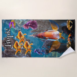 Tropisches Meerleben Strandtuch
