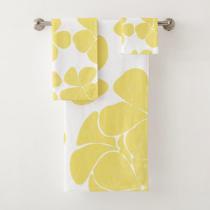 Tropisches modernes Set Frangipani Plumeria Badetu