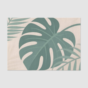Tropisches Monstera-Blatt Botanische Ruhe Seidenpapier