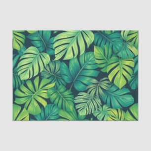 Tropisches Monstera-Blatt Dschungelmuster Seidenpapier