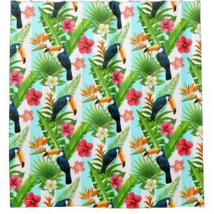Tropisches Muster Duschvorhang